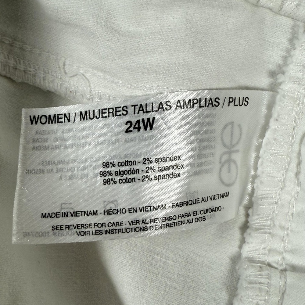 Gloria Vanderbilt Skimmer Shorts Womens 24W Plus Size All Around Slimming Effect - Picture 6 of 13